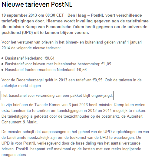 oor Matig Afwijzen Telebeeld | PostNL verslikt zich of toch niet helemaal?